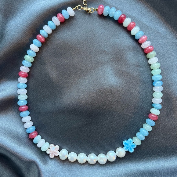 Morganite Pearl Necklace - Picture 3 of 6